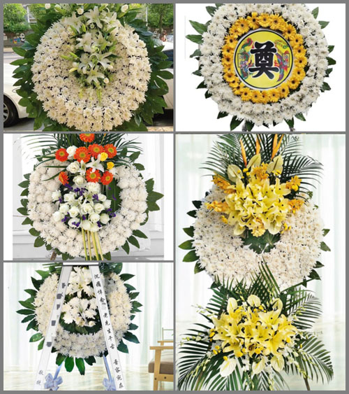 浙江省湖州吴兴区道场乡花圈速递